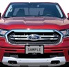 Ford Oval Black & Chrome 3D Badge Black Coated Metal