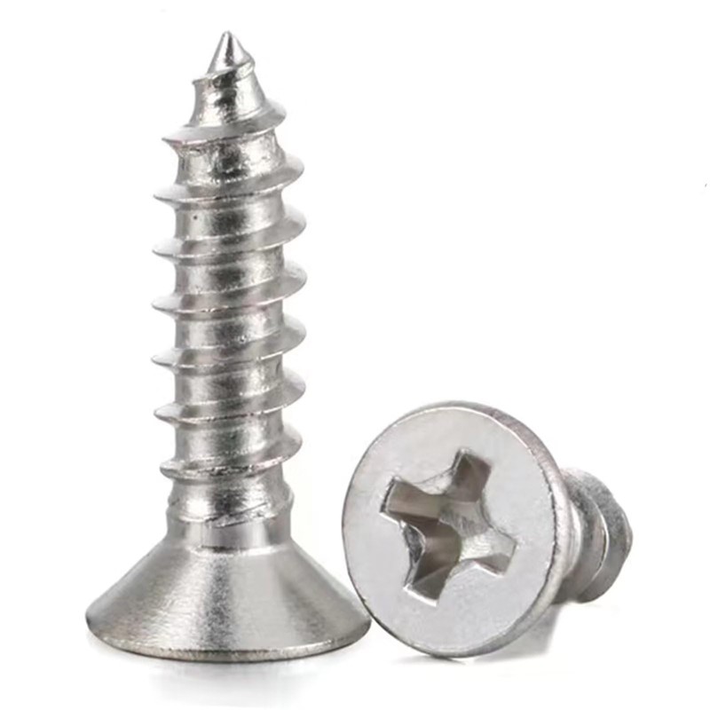 M4 x 80mm Flat Head Wood Self Tapping,Sheet Metal Screws,Phillips