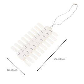 TOVINANNA 6 Sheets Double Sided Nail Art Display Chart Portable False Nail Tips for Color Practice Creative Manicure Template