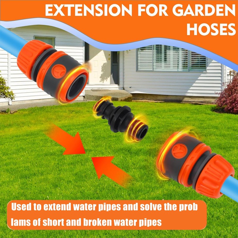 Gardena Hose Connector, 1/2 Inch ABS Material Garden Hose Connection