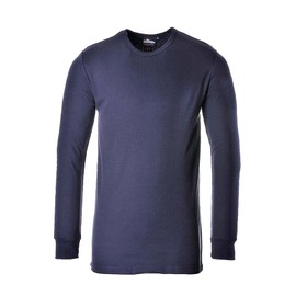 Portwest B123NAR5XL T-Shirt Termica Manica Lunga, Blu Navi, 5XL
