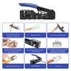 RJ45 Crimping Pliers Network Connector Set with 10 x Cat