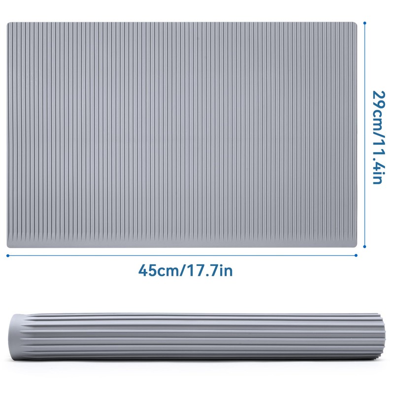Silicone Refrigerator Shelf Liners Non Slip Fridge Drawer Mats Waterproof