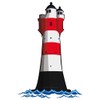 Samunshi® Sticker Lighthouse Red Sand German Bay Beacon 10 x