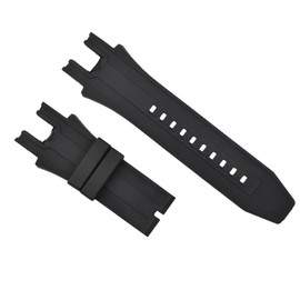 Ewatchparts 26MM SILICONE RUBBER WATCH BAND STRAP COMPATIBLE WITH INVICTA EXCURSION 6976 WATCH BLACK