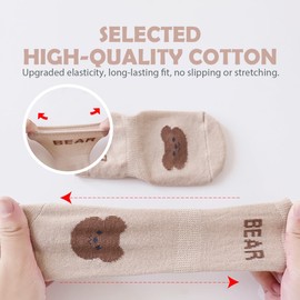 5 Pairs Baby Non Slip Grip Socks, Ultra-Soft Cotton Toddler Crew Socks for 0-12 Months/1-3/3-5 Years Old Boys Girls Kids Children Infant Anti-Slip Crawling Socks Unisex Ankle Socks for Babies Boy Girl