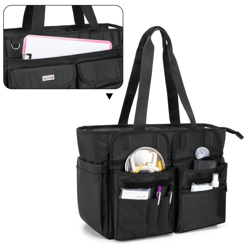 LoDrid Visit Nursing Bag Nurse Medical Bag Large Capacity A4
