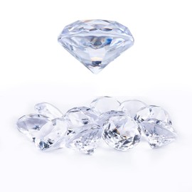 Niceup 26PCS Clear Acrylic Diamond Big Gemstones 1.5in Princess Pirate Mermaid Swimming Pool Party Favors Fake Gems Jewels Treasure Hunt Hiding Sensory Bin Filler Toys Craft Supplies