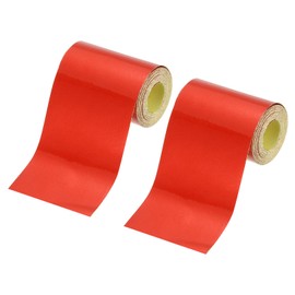 PATIKIL 2 Inch x 10 FT Reflective Tape, 2 Pack High Visibility Waterproof Conspicuity Outdoor Safety Warning Tape for Trailer Truck Car Bike, Red