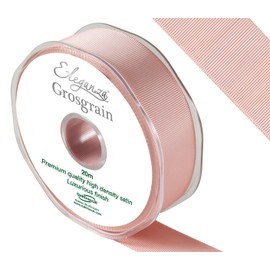ELEGANZA Premium Quality Grosgrain Ribbon, Satin, Rose Gold, 11 x 11 x 3 cm