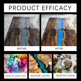 Epoxy Resin Polishing Kit for Crystal,High Efficiency Resin Polishing Compound,Epoxy Resin Kits for Beginners,Specially Formulated for High-Gloss Finishes for Scratching, Sanding, and Surfaces