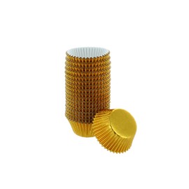 Bakery Crafts Gold Baking Cups, Premium Foil Cupcake Liners, 2" Muffin Cases, Holders - Extra Large Pack of 300