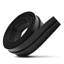 6.4 FT Rubber Double Leaf Truck Cap Rear Door Bottom Frame Seal Strip with T-Channel Replace 4017020000