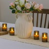Zevanor Flameless Small Tea Light LED Candles, Acrylic Battery Operated