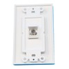 RiteAV 1 Coax Cable TV Port Wall Plate Oversized Jumbo