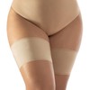 CALZITALY Smooth anti-friction bands, curvy garters for chafing thighs, black,