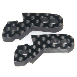 Steering Fixing Plate Compatible with Tamiya TT02 Upgrade TT-02 RC Truck Car Carbon TATT-031 Part(Black)