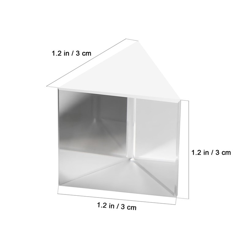 4 Pcs Crystal Optical Glass Prism, 30mm Triangular Prism for