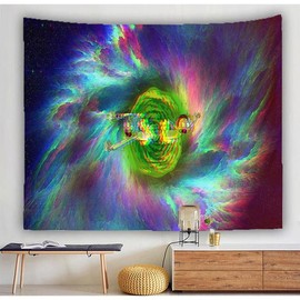 Anime Tapestry Cool Tapestry Hippie Tapestry Bedroom Aesthetic Wall Hanging Living Room Colorful Tapestries Decor-59.1× 51.2 in - Color: style-6, Size: 60x51in