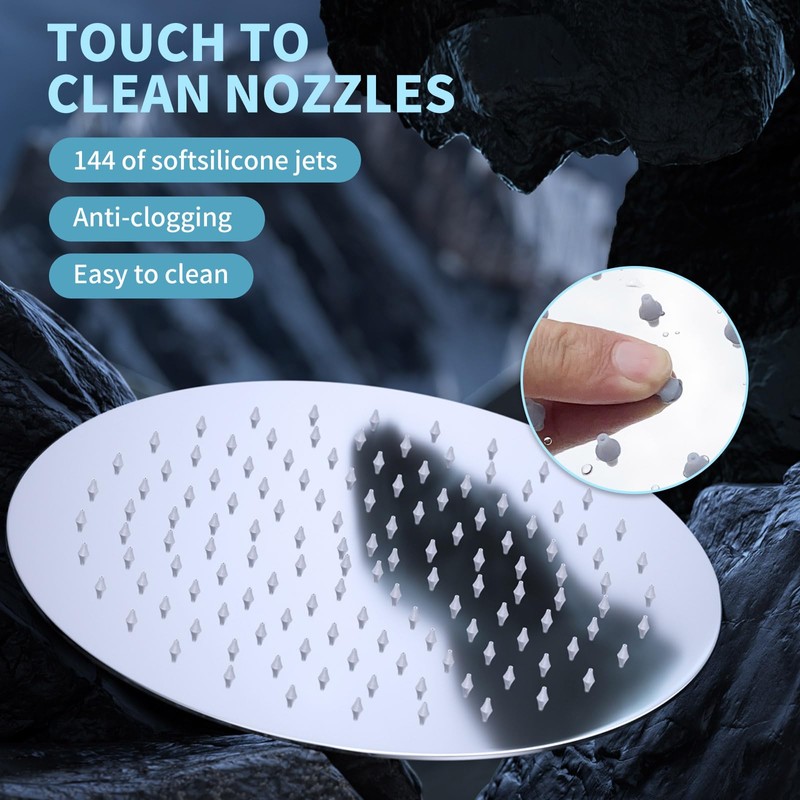 Shower Head Rain Shower 8 Inch Round Rain Shower Head