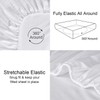 Extra Deep Fitted Sheet 40CM Deep Fully Elasticated 100% Egyptian