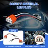 4PCS Headlight Pigtail Connector,Ceramic H4 9003 HB2 Wiring Harness Headlight