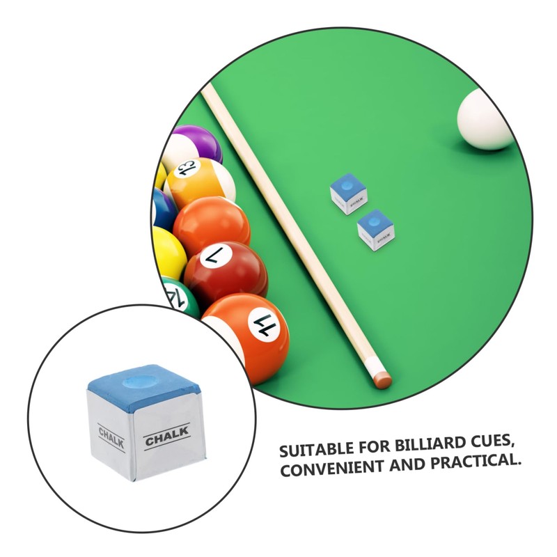 BESPORTBLE 12 Pack Billiards Chalk Cubes Snooker Chalk Pool Table