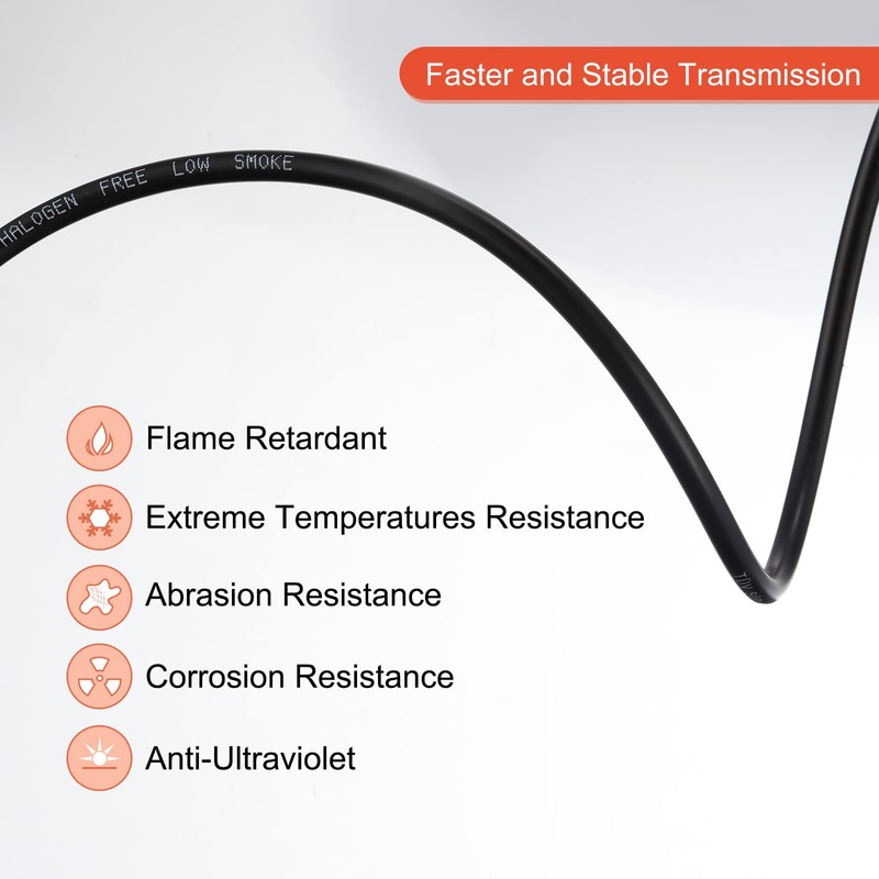 MECCANIXITY Solar Panel Wire 328ft 10AWG 6mm2 Solar Cable Extension