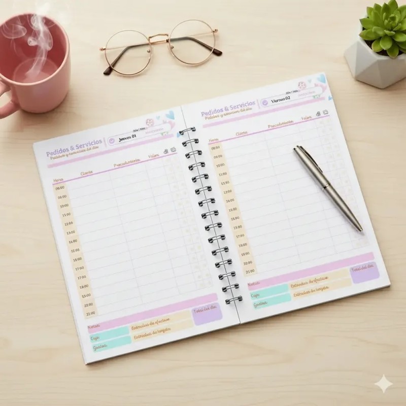 Agenda 2026 Mod Dentista Kawai Personalizada Y Stickers