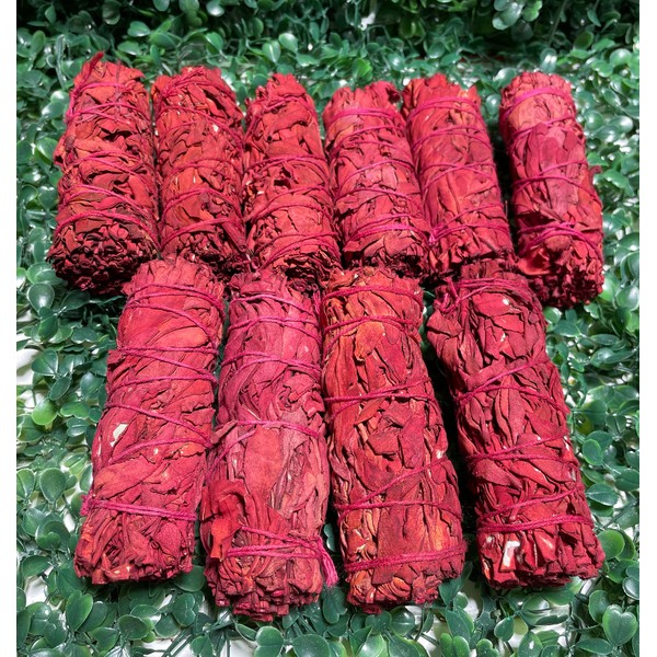 100 Piece Bundle Dragon Blood Sage Smudge Stick, Cleansing, Incense,