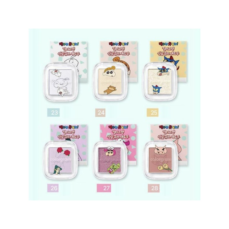 COLORGRAM Single Cube Eyeshadow 1.7~1.8g [COLORGRAM X SHINCHAN Limited Special],