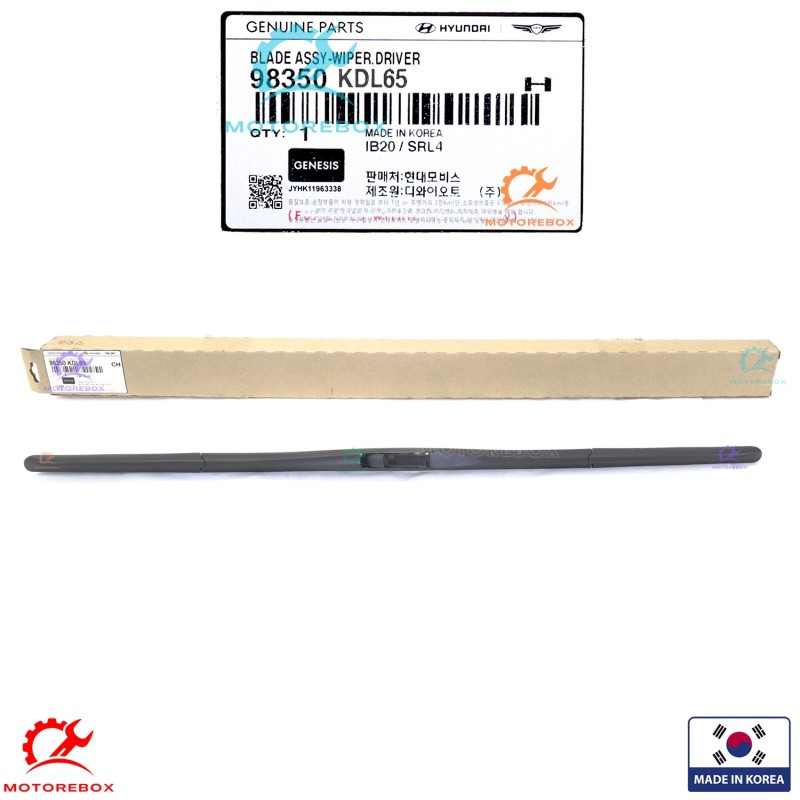 Hyundai, Genesis Genuine Windshield Wiper Blade LEFT Driver Side G80