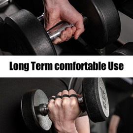 ZYCEHO Gym Grips for Weight Lifting - Sweat-Absorbing Hand Grip Pads for Men & Women, Ergonomic Rubber Palm Protection for Deadlifts/Rows/Bodybuilding, Fingerless Workout Gloves