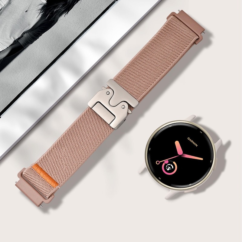 Sunnyson 20mm Stretchy Bands Compatible with Garmin Vivoactive 5/6/Forerunner 55/165,