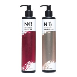 N+B Volume Shampoo + Volume Conditioner Bundle | Sulfate-Free | Paraben-Free | Strengthens and Hydrates | For All Hair Types and Textures | USA Made