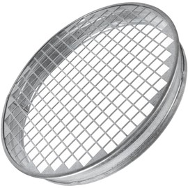 ECOPRO VENT 8" Inch Galvanized Ducting Take-Off End Cap with Protective Metal Mesh Screen - Male Connection. Round Pipe Ventilation Plug. Easy Push-Fit Installation for Enhanced HVAC Efficiency