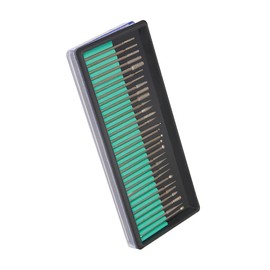 Dapetz ® 30 Pieces Diamond Coated Burrs Set, 2.35mm Shank Grinding Bit Rotary File Diamond Burr Rotary Grinder Tool Accessories Kit for Grinding Polishing Carving Stone Jewelry Ceramics