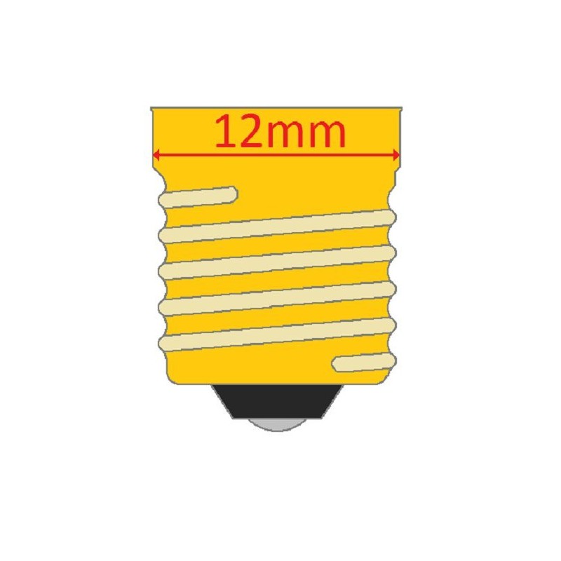 CEC Industries #7C7 130V Bulbs, 130 V, 7 W, E12