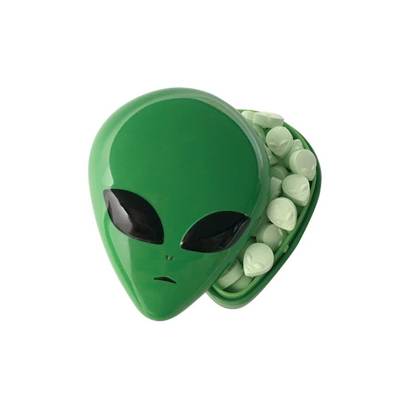 Boston America Alien Head Sours Green Apple Flavor Collectible Tin