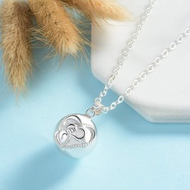 AEONSLOVE Chime Ball Pregnancy Pendant Necklace Mom Baby Hand Music Wishing Bola Locket for Mom Baby Best Jewellery Gift