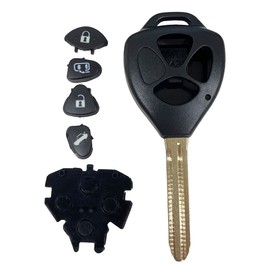 【Gn286】ブランクキー 車 鍵 トヨタ 表 3ボタン スペアキー ハイエース 200系 アイシス 10系 ポルテ 10系 アルファード 10系 エスティマ 10系 ヴォクシー ノア 60 70 系 等多数適合あり キーレス M382 M369 V812 X217 TOY43 表3ボタン KEY 鍵 破損 リペア 中古車 自動車 車 合鍵 作成 スペアキー 車鍵 作成 車の鍵