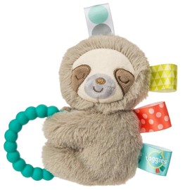 Sonajero de anillo suave con forma de animal de peluche Sensory, Baby Rattle