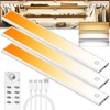 66 LED Under Cabinet Lights Wireless with Full Lighting,Rechargeable Closet