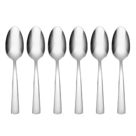 Oneida H084006D Aptitude Everyday Flatware Dinner Spoons, Set Of 6, 7.1" L x 1.5" W