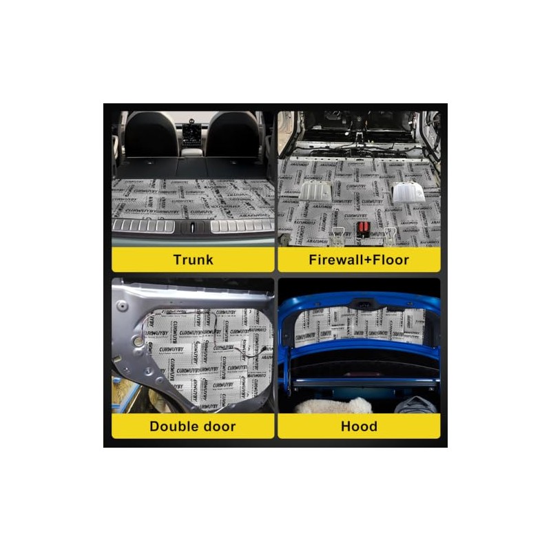Premium Car Sound Deadening Mat - 80mil Butyl Insulation