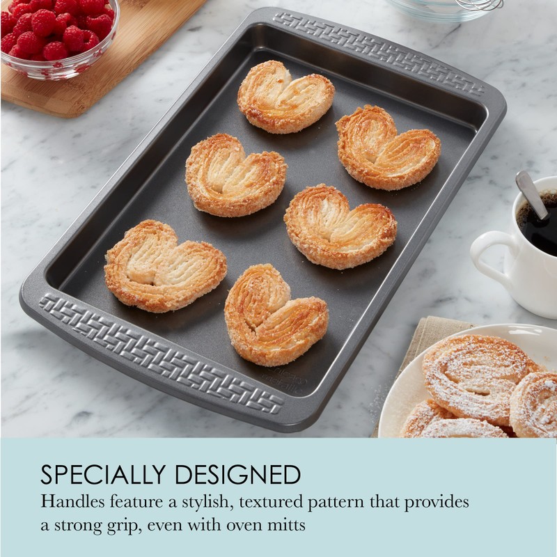 Chicago Metallic Everyday Non-Stick Small Baking Cookie Sheet. Perfect for