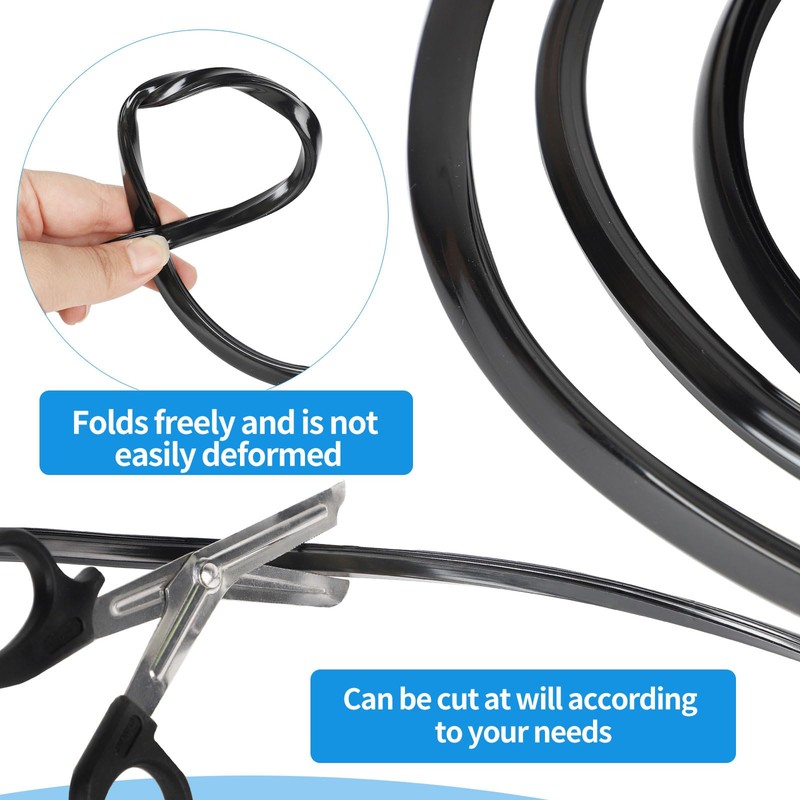 DBREAKS Aluminium Profile Slot Cover Flat Sealing Strip, 6 mm