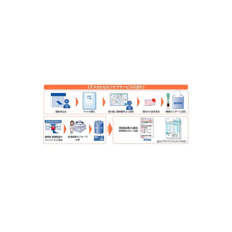 DEMECAL(デメカル)血液検査キット 生活習慣病+糖尿病セルフチェック