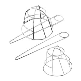 Baluue 2 Sets Hollow Out Metal Birdcage Bun Maker Clips for Women Lightweight Chignon Cage Hairpins Stylish Ponytail Holder Hair Accessories for Updos and Formal Occasions