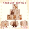 6 Pcs Large Woodland Animals Nursery Decor Wooden Blocks, 2.36